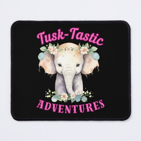 Item preview, Tusk-Tastic Adventures. elephant saying designed and sold by ElephantVibes.