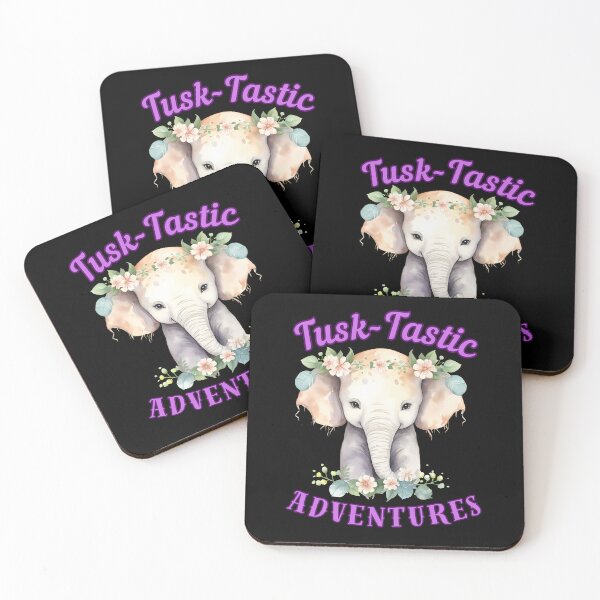 Item preview, Tusk-Tastic Adventures. elephant quote designed and sold by ElephantVibes.