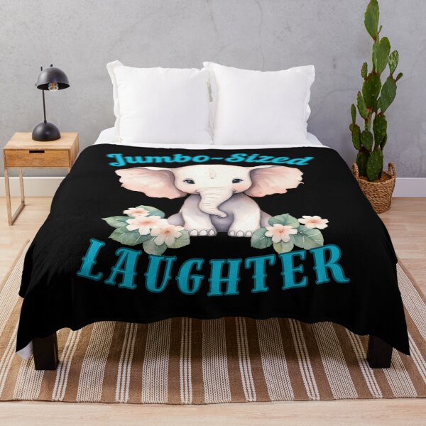 Item preview, Jumbo-Sized Laughter. funny elephant designed and sold by ElephantVibes.