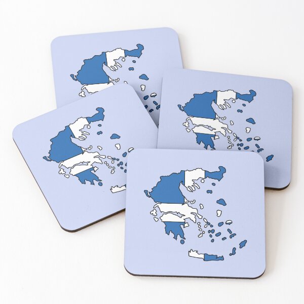 Item preview, Greece country shape flag designed and sold by Rachael Taylor.
