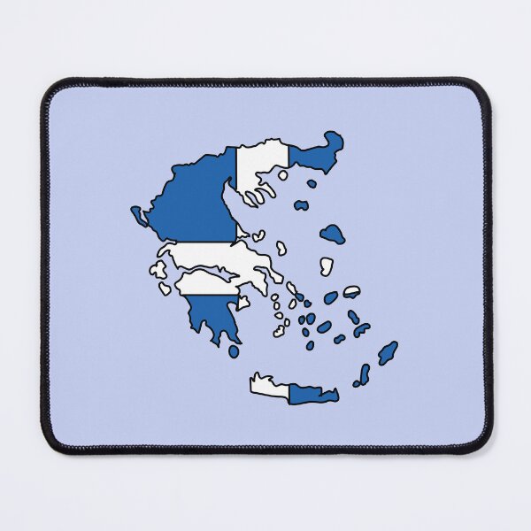 Item preview, Greece country shape flag designed and sold by Rachael Taylor.