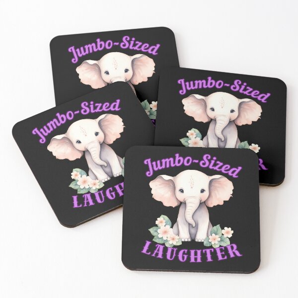 Item preview, Jumbo-Sized Laughter. elephant face designed and sold by ElephantVibes.
