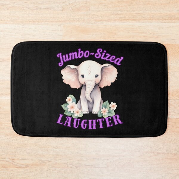 Item preview, Jumbo-Sized Laughter. elephant face designed and sold by ElephantVibes.