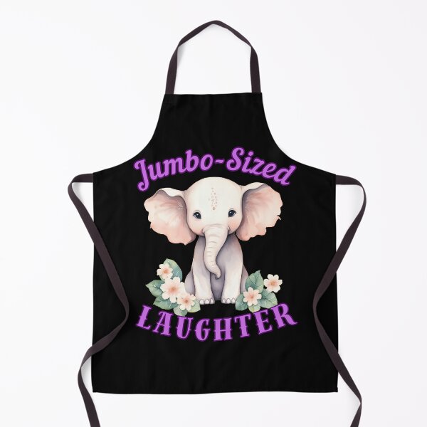 Item preview, Jumbo-Sized Laughter. elephant face designed and sold by ElephantVibes.
