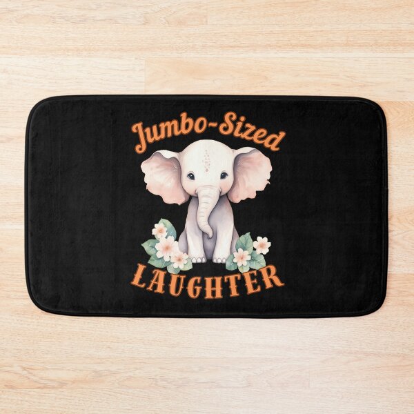Item preview, Jumbo-Sized Laughter. elephant portrait designed and sold by ElephantVibes.