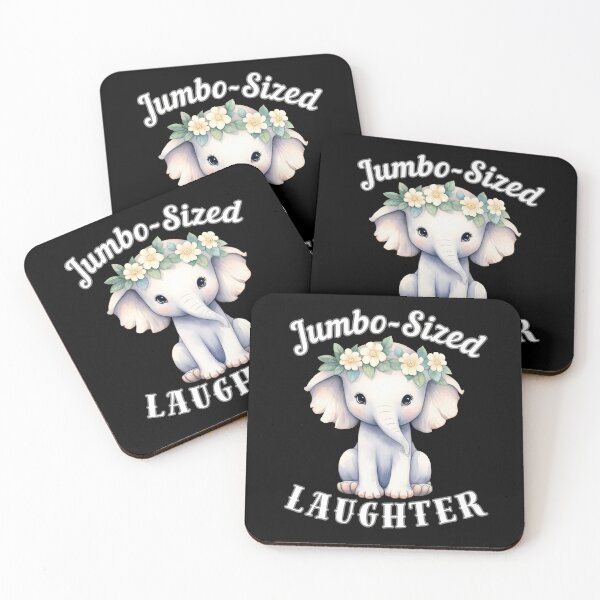 Item preview, Jumbo-Sized Laughter. surreal elephant designed and sold by ElephantVibes.