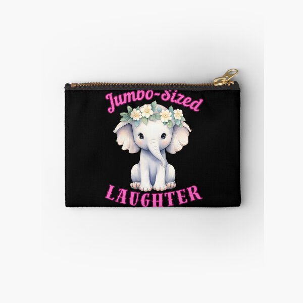 Item preview, Jumbo-Sized Laughter. elephant saying designed and sold by ElephantVibes.