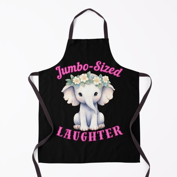 Item preview, Jumbo-Sized Laughter. elephant saying designed and sold by ElephantVibes.