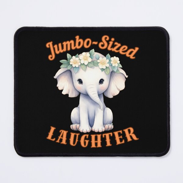 Item preview, Jumbo-Sized Laughter. Flower elephant designed and sold by ElephantVibes.