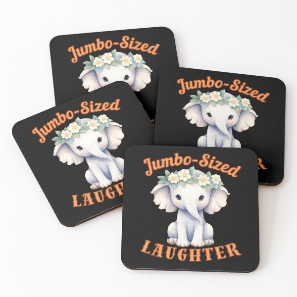 Item preview, Jumbo-Sized Laughter. Flower elephant designed and sold by ElephantVibes.