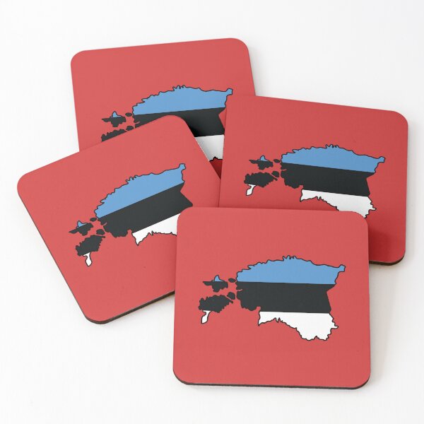 Item preview, Estonia country shape flag designed and sold by zenithcreative.