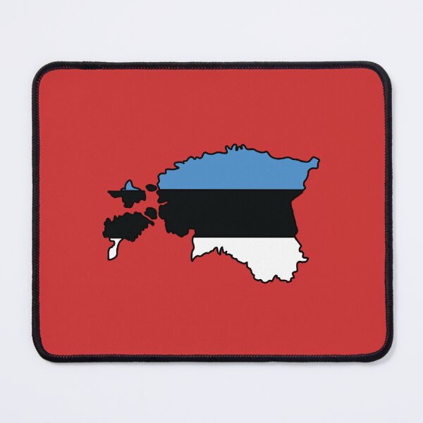 Item preview, Estonia country shape flag designed and sold by Rachael Taylor.