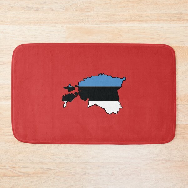 Item preview, Estonia country shape flag designed and sold by Rachael Taylor.