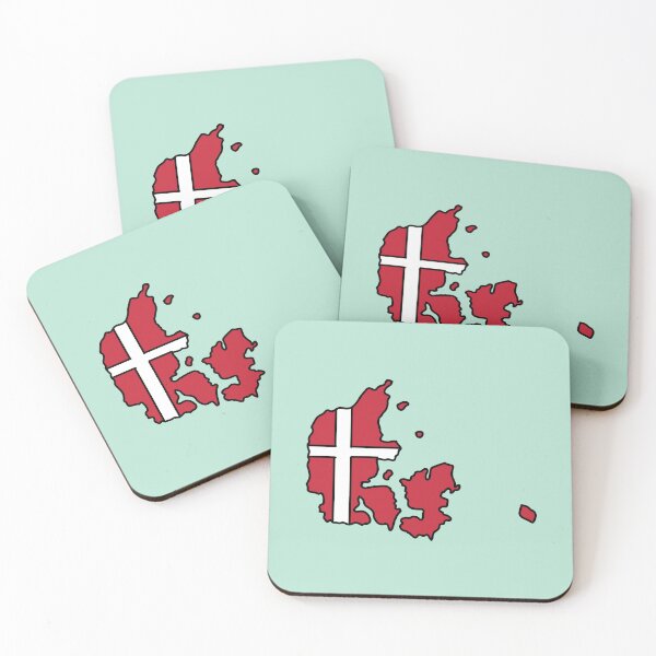 Item preview, Denmark country shape flag designed and sold by Rachael Taylor.