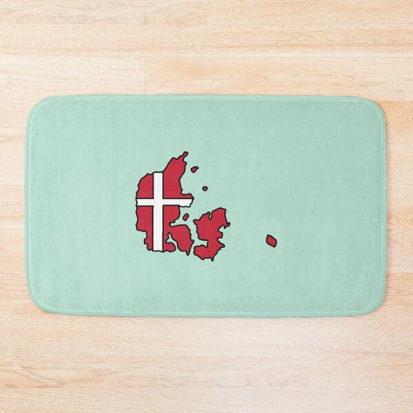 Item preview, Denmark country shape flag designed and sold by zenithcreative.