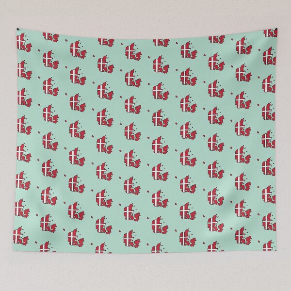 Item preview, Denmark country shape flag designed and sold by zenithcreative.