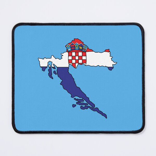 Item preview, Croatia country shape flag designed and sold by Rachael Taylor.