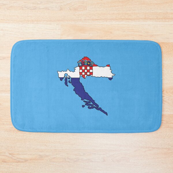 Item preview, Croatia country shape flag designed and sold by Rachael Taylor.