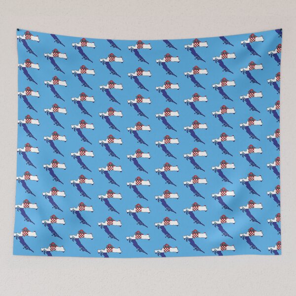 Item preview, Croatia country shape flag designed and sold by Rachael Taylor.