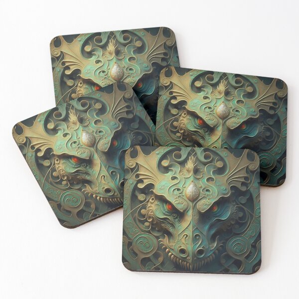 Item preview, Enchanting Celtic Myth: Green Patina Dragon Sculpture designed and sold by DragonRealms.