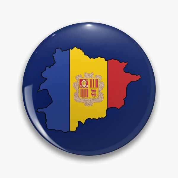 Item preview, Andorra country shape flag designed and sold by Rachael Taylor.