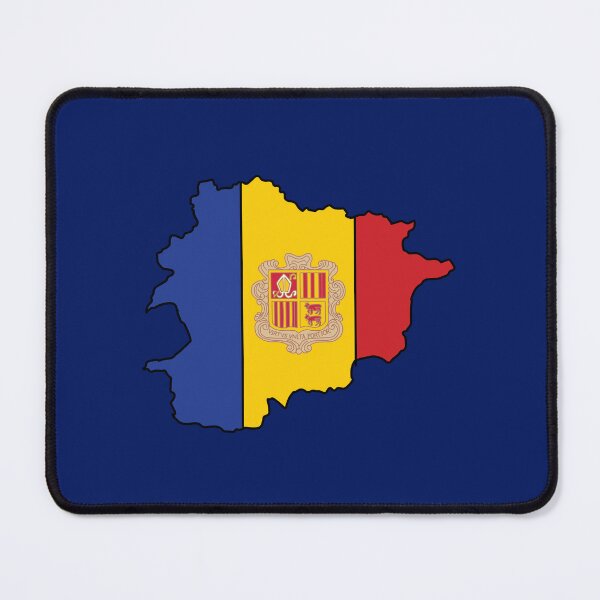 Item preview, Andorra country shape flag designed and sold by Rachael Taylor.
