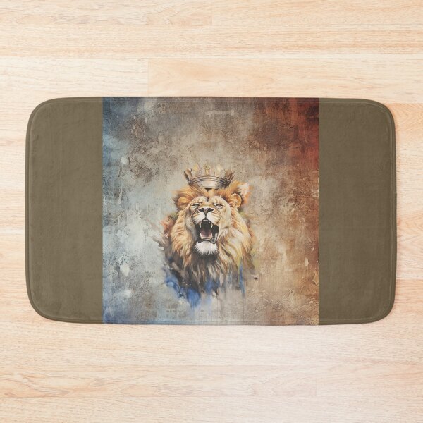 Item preview, Yeshua Yahusha Lion of Judah - Rustic Christian Hebrew T-shirt designed and sold by Narrow-Path.
