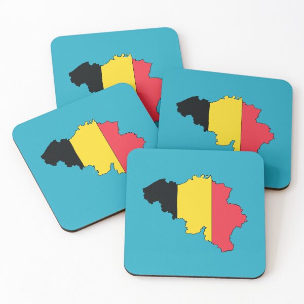 Item preview, Belgium country shape flag designed and sold by Rachael Taylor.