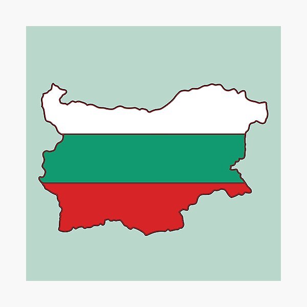 Item preview, Bulgaria country shape flag designed and sold by zenithcreative.