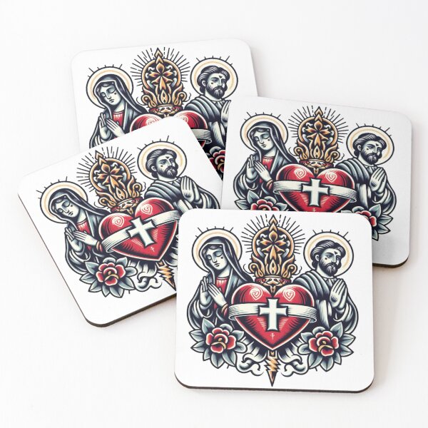 Artikelvorschau, Religiöses Herz-Jesu-Flash-Tattoo-Kunstdesign entworfen und verkauft von BrianSaysDesign.