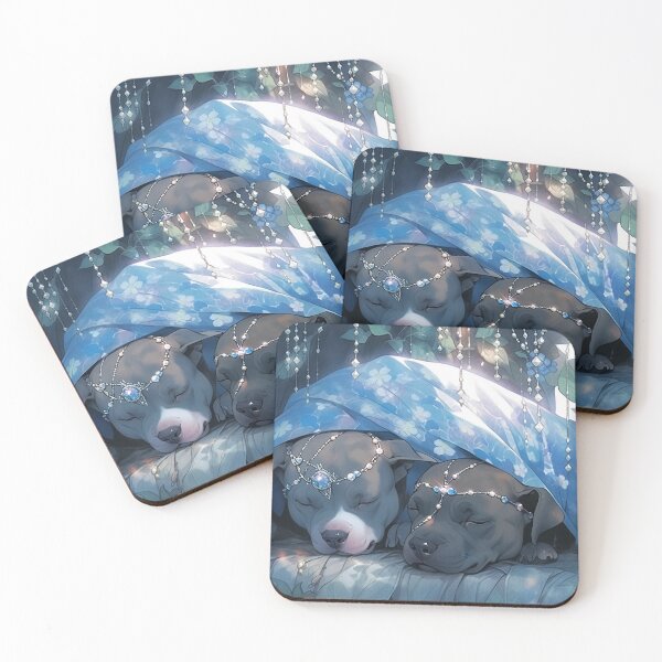 Item preview, Sleepy Pit Bulls designed and sold by Nocturne  Paws.