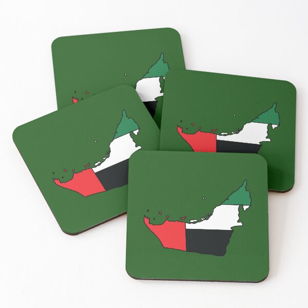 Item preview, United Arab Emirates country shape flag designed and sold by Rachael Taylor.