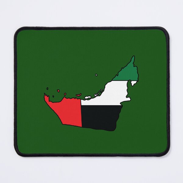 Item preview, United Arab Emirates country shape flag designed and sold by zenithcreative.