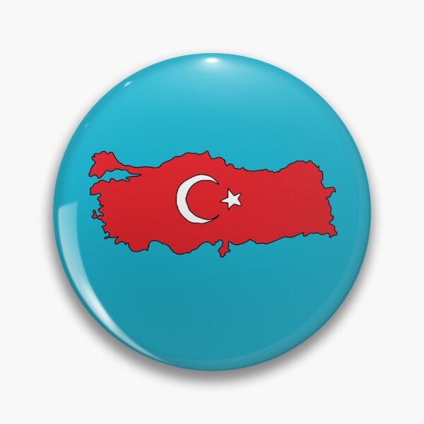 Item preview, Turkey country shape flag designed and sold by Rachael Taylor.