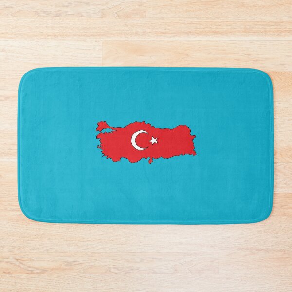 Item preview, Turkey country shape flag designed and sold by Rachael Taylor.