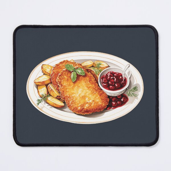 Item preview, Wienerschnitzel - Viennese Cutlet With Potatoes And Sauce designed and sold by Alicia Chee.