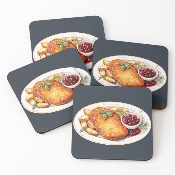 Item preview, Wienerschnitzel - Viennese Cutlet With Potatoes And Sauce designed and sold by Alicia Chee.