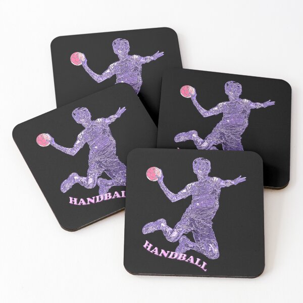 Item preview, Handball player purple silhouette designed and sold by Astralia.