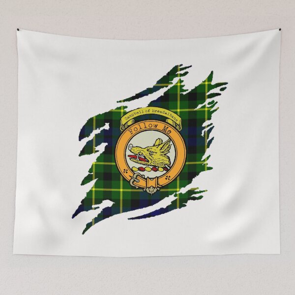 Item preview, Campbell of Breadalbane Clan Crest Scottish Surname Tartan designed and sold by BagTown Clans.