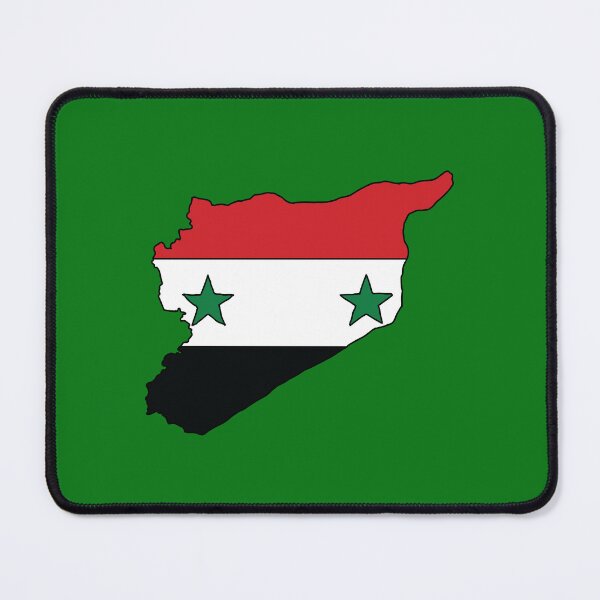 Item preview, Syria country shape flag designed and sold by Rachael Taylor.