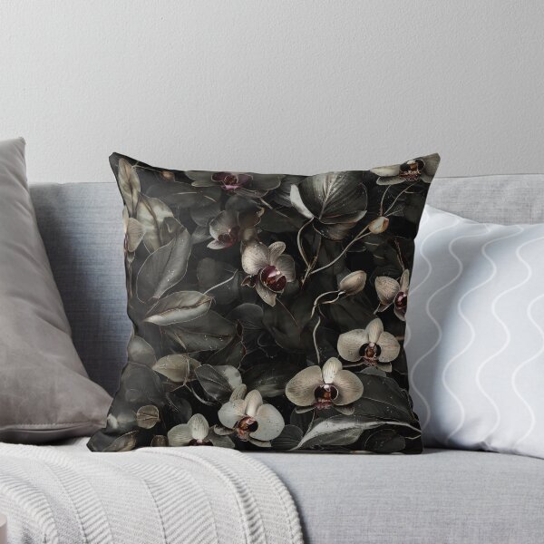 Item preview, Midnight Orchids After the Storm  #DarkFloral #DeepFloral #Rainstorm #Philippines designed and sold by MalapitDesign.