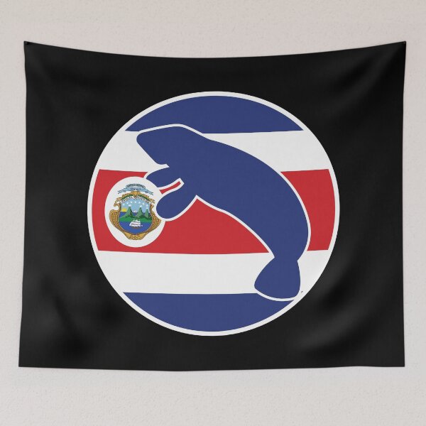 Item preview, Costa Rica Manatee Costa Rican National Animal Flag designed and sold by FlagX.
