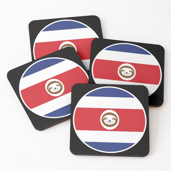 Artikelvorschau, Costa-Rica-Faultier. Nationale Tierflagge von Costa Rica entworfen und verkauft von FlagX.
