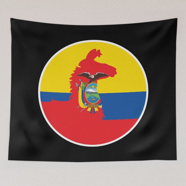 Item preview, Ecuador Llama Alpaca Alpaca Ecuadorian National Animal Flag designed and sold by FlagX.