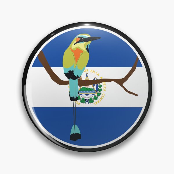Item preview, El Salvador Turquoise-browed motmot Torogoz Salvadoran National Animal Flag designed and sold by FlagX.