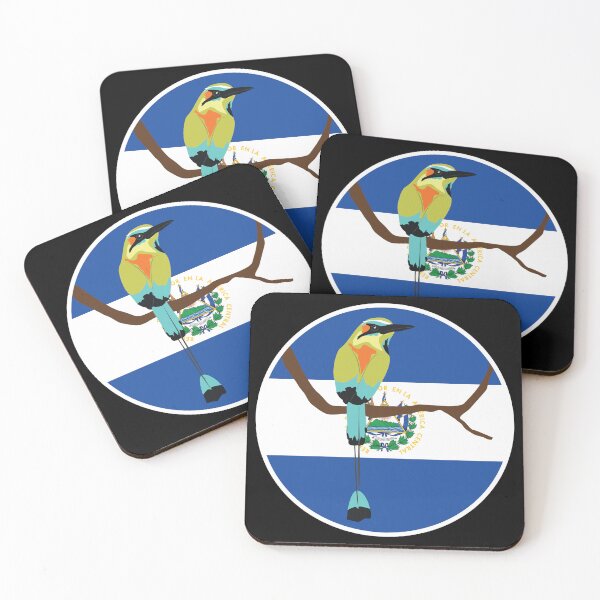 Item preview, El Salvador Turquoise-browed motmot Torogoz Salvadoran National Animal Flag designed and sold by FlagX.