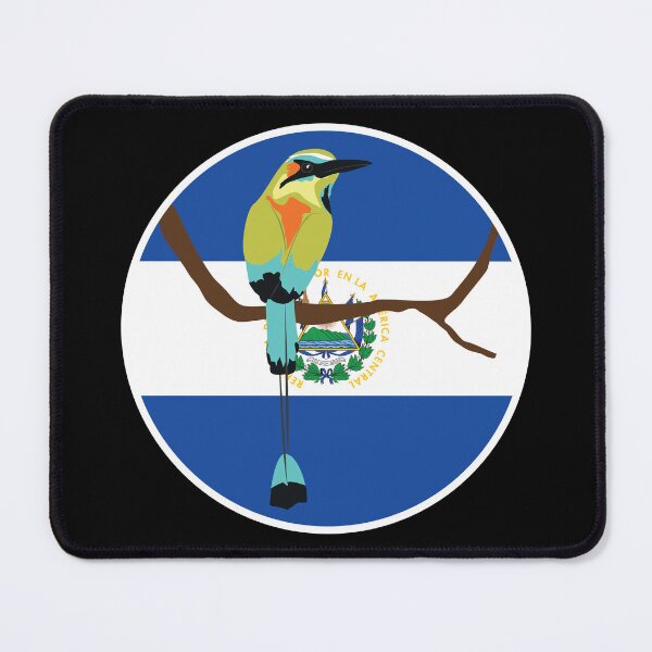Item preview, El Salvador Turquoise-browed motmot Torogoz Salvadoran National Animal Flag designed and sold by FlagX.