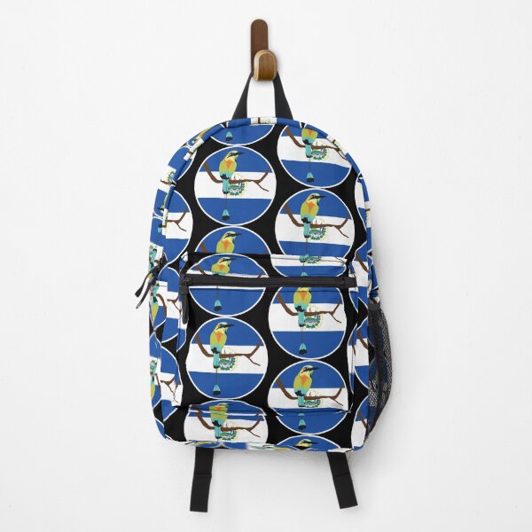 Item preview, El Salvador Turquoise-browed motmot Torogoz Salvadoran National Animal Flag designed and sold by FlagX.