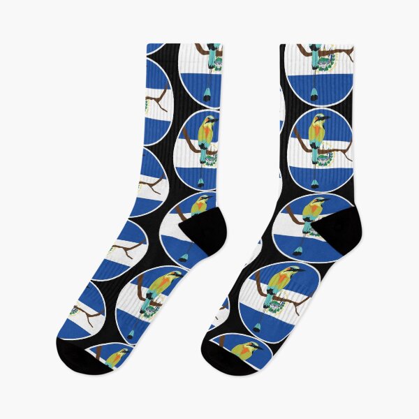 Item preview, El Salvador Turquoise-browed motmot Torogoz Salvadoran National Animal Flag designed and sold by FlagX.