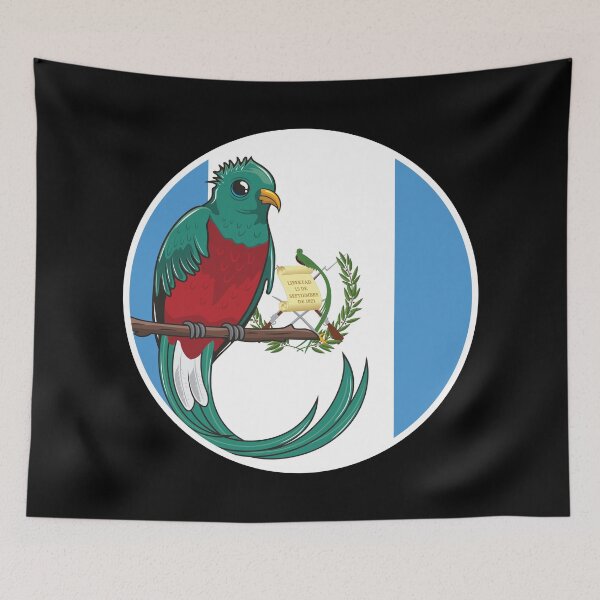 Item preview, Guatemala Quetzal Guatemalan National Animal Flag designed and sold by FlagX.